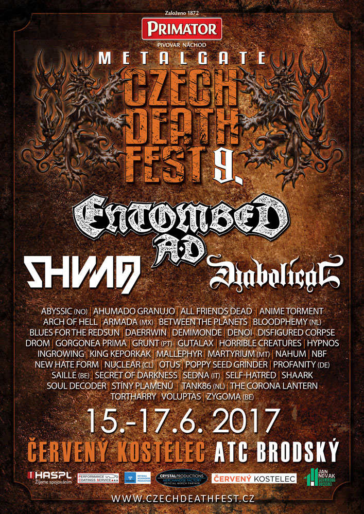 MetalGate Czech Death Fest: 2017: Oznamuje finálního headlinera!